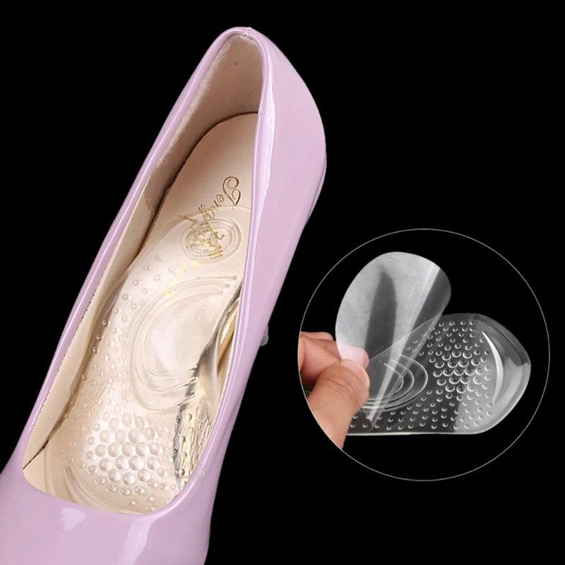 EYKOSI Нескользящие облегчение боли плоские ноги ортопедическая Арка Поддержка гелевые подушечки для обуви стельки Clear