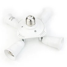 E27 держатель лампы конвертер 360 градусов гибкий расширенный E27 1-1/3/4/5 цоколь Светодиодная лампа разъем регулируемый 90-240V