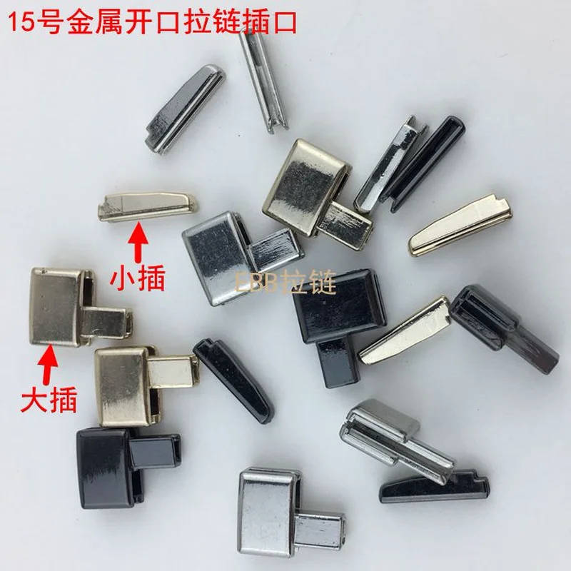 10 sets/lot Zipper Accessories Zipper Insertion Box Retainer and Pin