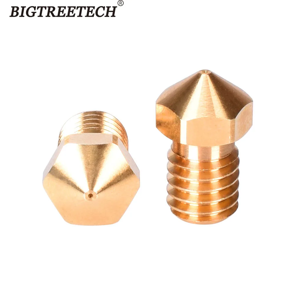 BIGTREETECH Hig качественные латунные сопла V6 1 75 нить 0 2 4 мм 6 сопло для CR10 J термогорячий