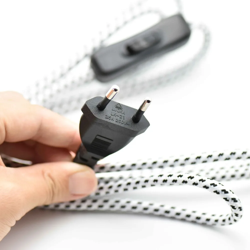 1 шт. кабель питания для лампы 2 Х0 75 мм2|lamp switch wiring|lamp switchlamp cord |