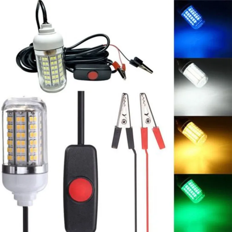 underwater fishing light for pools 220v waterproof 12v led powered marine lights strip switch fish quarium projector plug boat