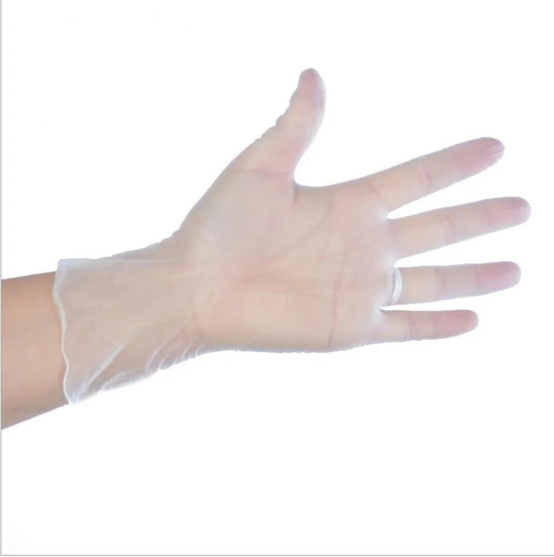 50/100PCS Food Grade Disposable PVC Gloves Anti-static Plastic Gloves For Food Cleaning Cooking Restaurant Kitchen Accessories