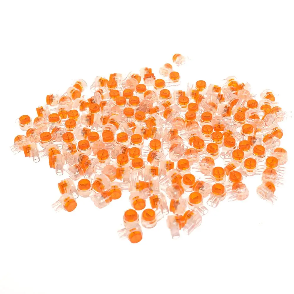

New 200Pcs UY Scotchlok Connector Grease Filling Butt Wire Line Terminal For Telephone Network Line Connection High Quality