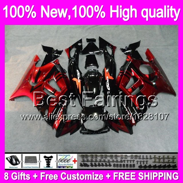 Fairing Dark Red For Honda Cbr600f3 97 98 Cbr600rr 20b19 Dark Red