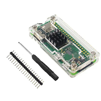 

Raspberry Pi Zero Case Starter Kit RPi Zero Accessories Case+Heat Sink+GPIO 40 Pin Connector+Screwdriver 4 In 1 Adapter Kit