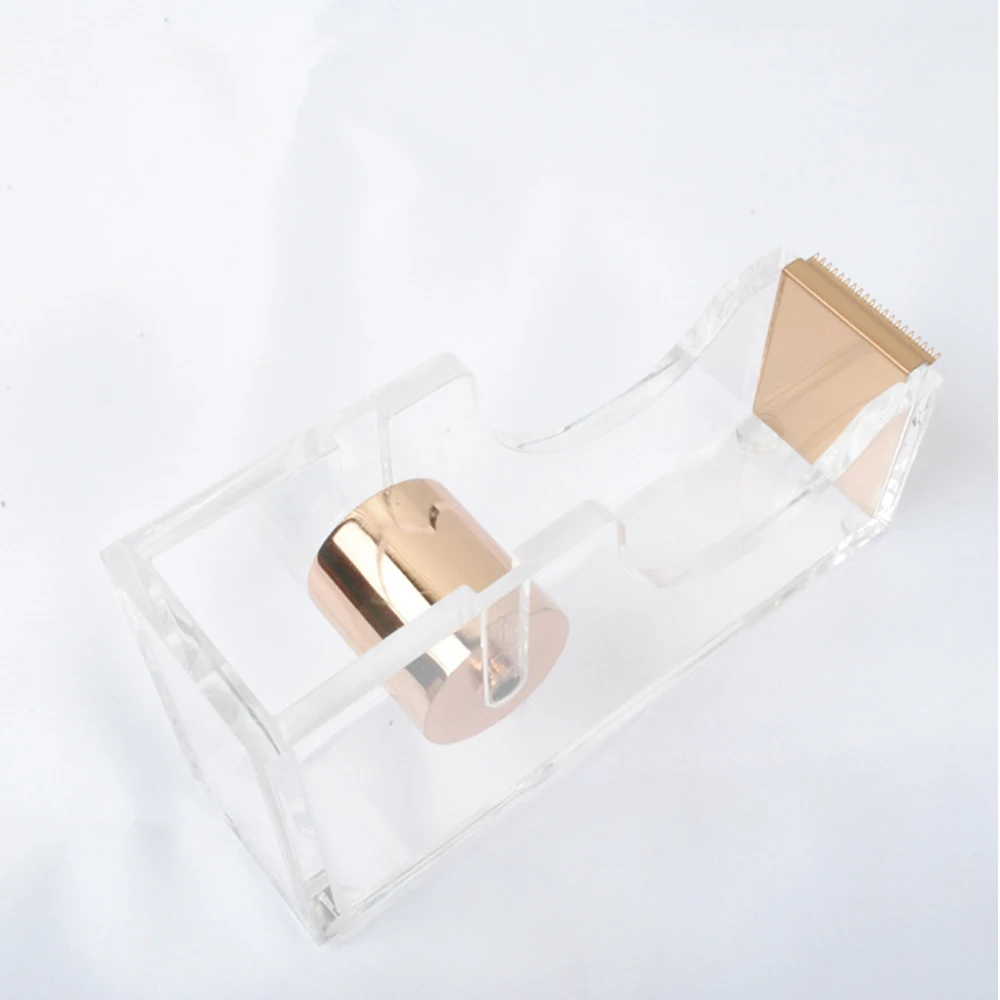 

Transparent Desktop Tape Cutting Machine Creative Acrylic And Metal Family Tape Separator School Stationary Supplies