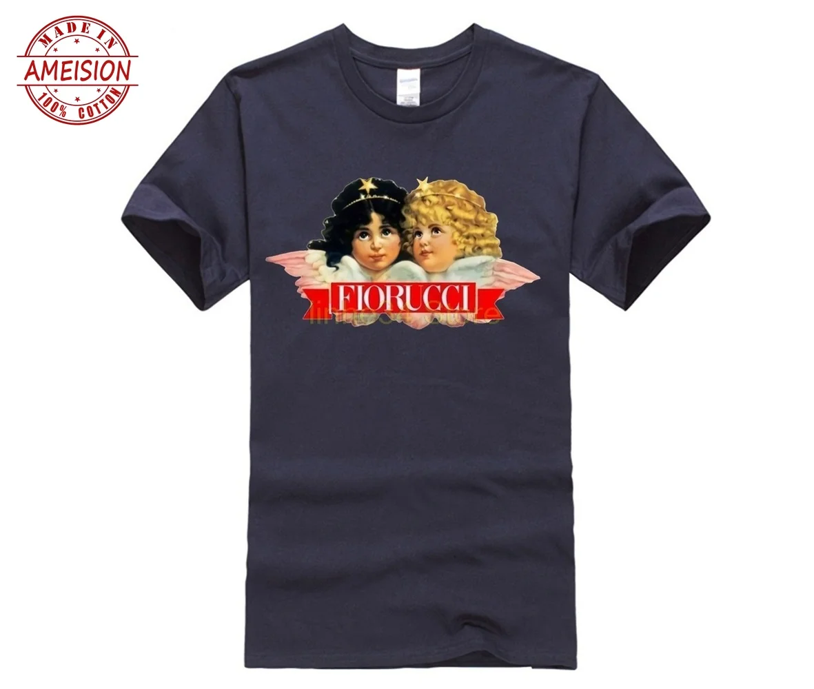 

New Summer hip hop gothic animal print men clothes 2019 FIORUCCI logo black men t shirt animal print tees t-shirt funny Cotton