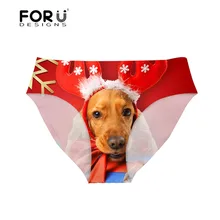 FORUDESIGNS/женские стринги, купальник с рождеством, лучший подарок, женские трусики бикини, бразильские трусики для плавания, нижнее белье для девочек