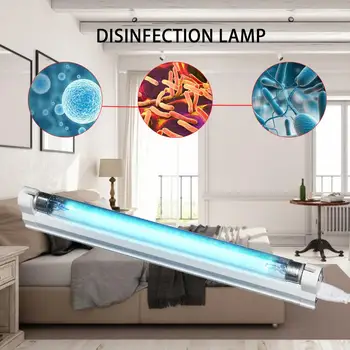 

6/8W Quartz UVC Sterilization Light Ozone Germicidal T5 Tube Hotel Home Room Hospital Disinfection Bactericidal Light Kill Mites