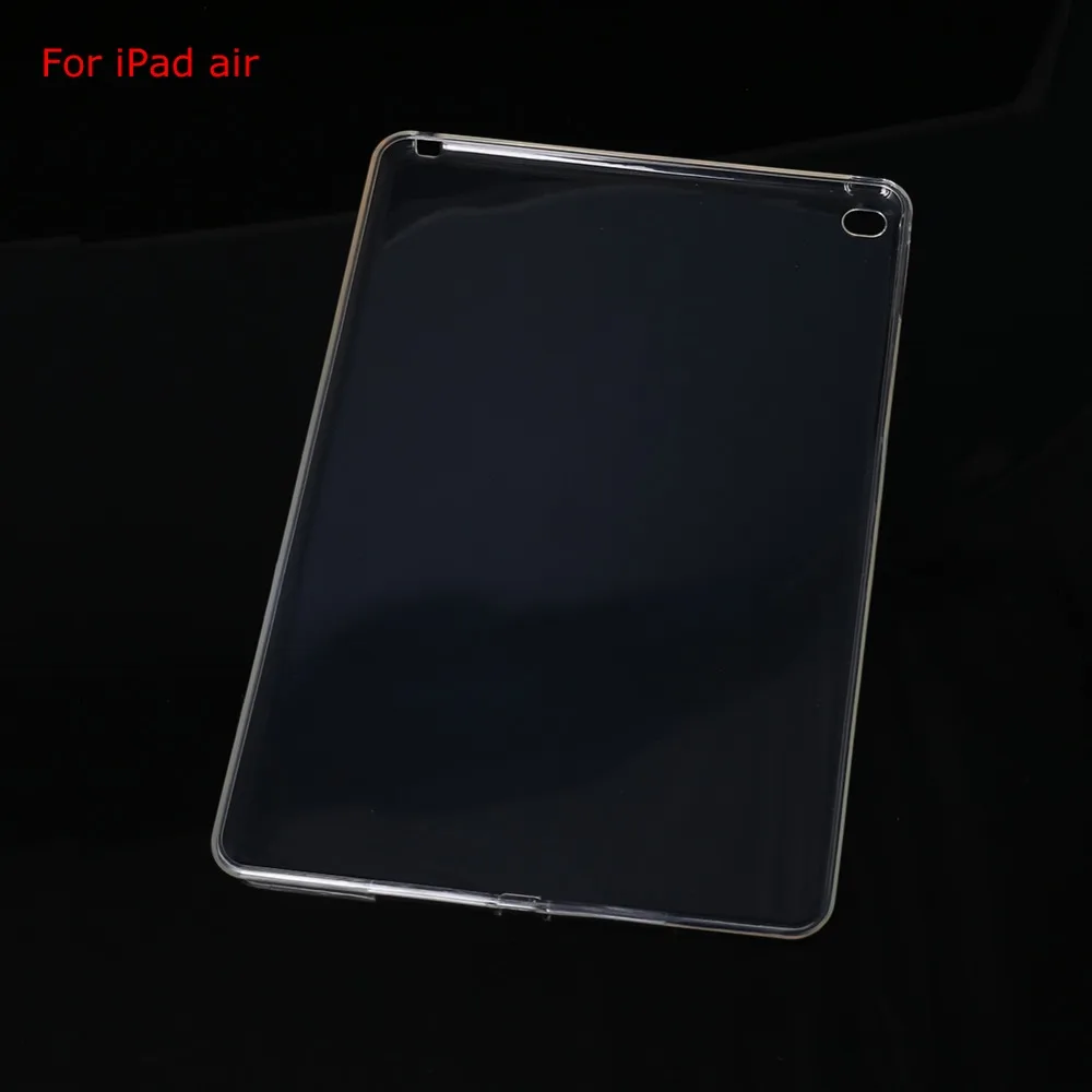 New Ultra Thin Transparent Soft TPU Case Cover For iPad 1/2/3/4 Air Mini Pro 9.7'' Tablet PC Clear Protective Shell C26