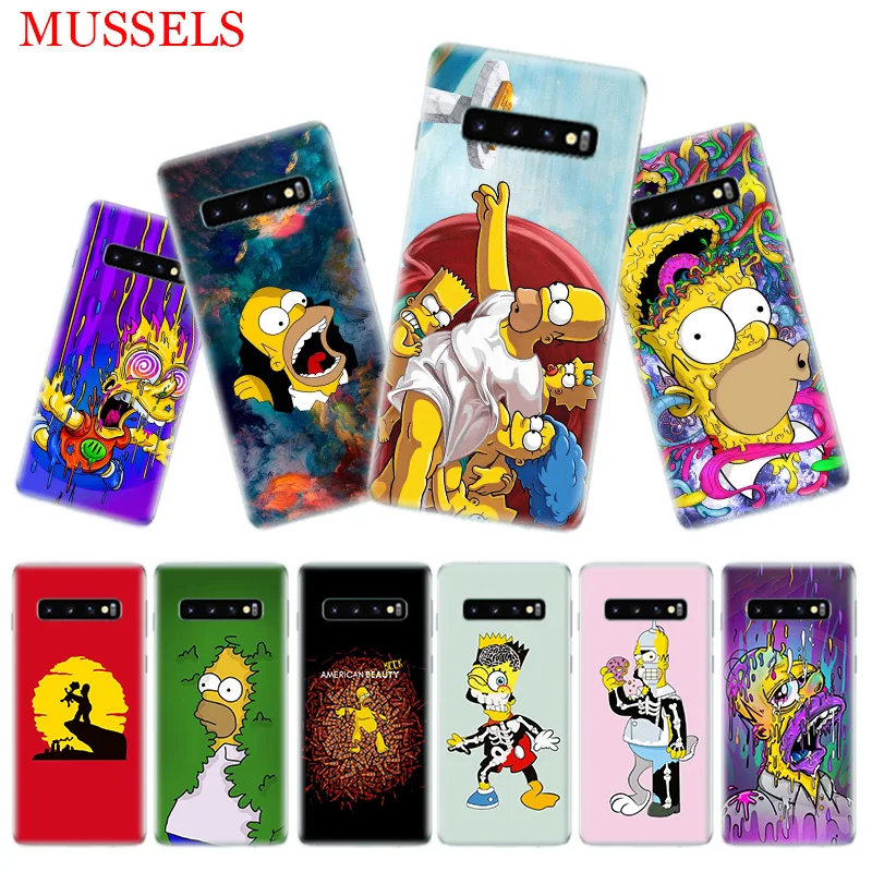 

Homer J.Simpsons Phone Case for Samsung Galaxy S10 Plus S10E Lite A50 A70 A30 A10 A20E M30 M20 M10 A20 A80 A40 A60 Coque Cover