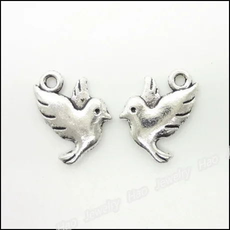 

85 шт. винтажные подвески, подвеска в виде птиц, античное серебро, подходит для браслетов, ожерелий, сделай сам, изготовление металлических ювелирных изделий