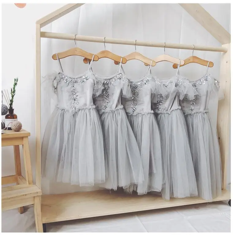 Лидер продаж; детское кружевное платье с бисером для девочек; детское фатиновое платье с открытыми плечами; праздничное платье принцессы для малышей; ins fashion vestido