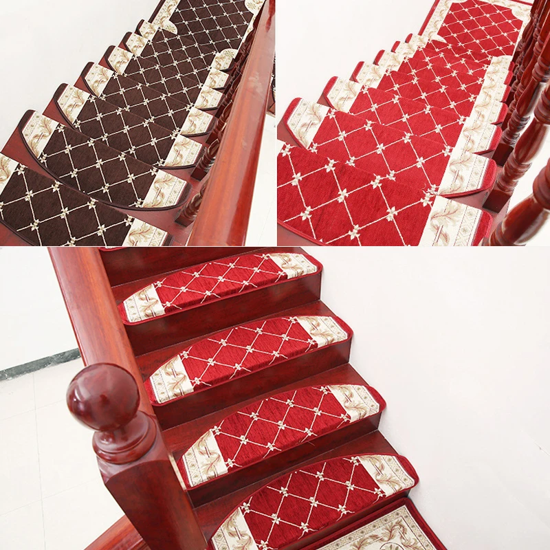 Staircase Stair Tread Carpet Protection Cover Washable Reusable Acrylic 24*64cm European Anti Skid