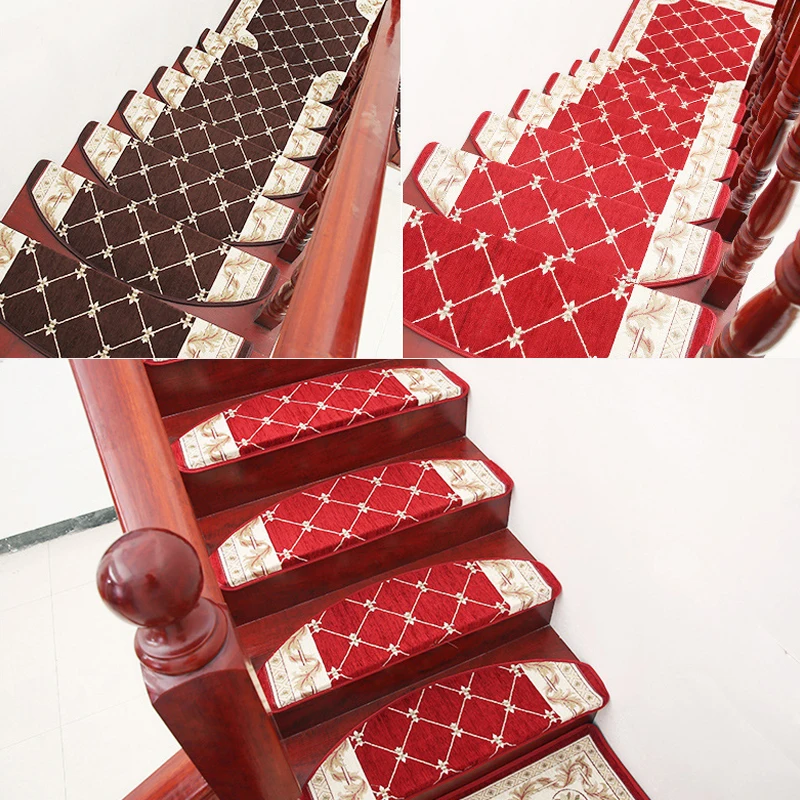 Staircase Stair Tread Carpet Protection Cover Washable Reusable Acrylic 24*64cm European Anti Skid Staircase Stair Tread Carpet Protection Cover Washable Reusable Acrylic 24*64cm European Anti Skid