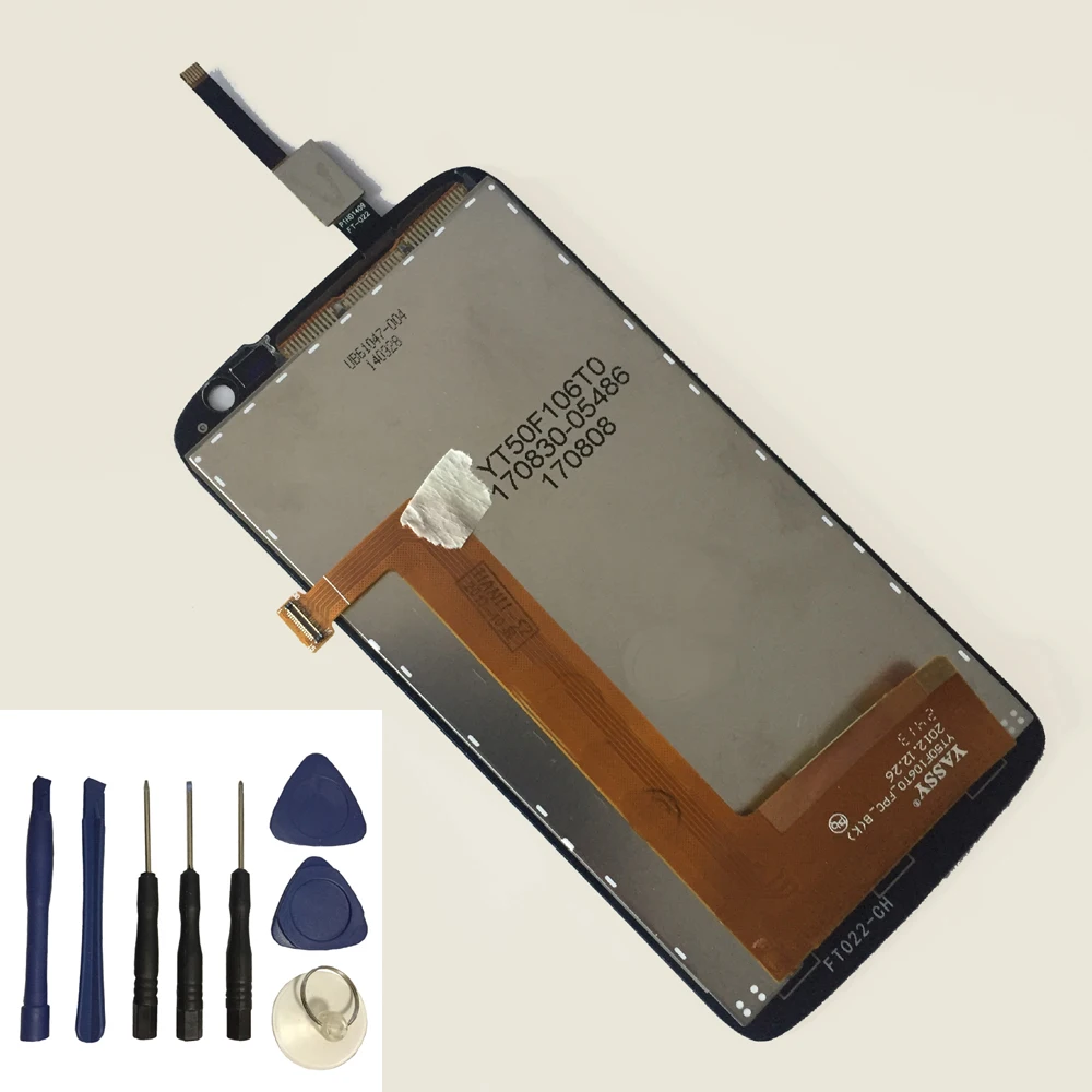 Для Lenovo S820 сенсорный экран панель дигитайзер Датчик + ЖК дисплей монитор модуль в