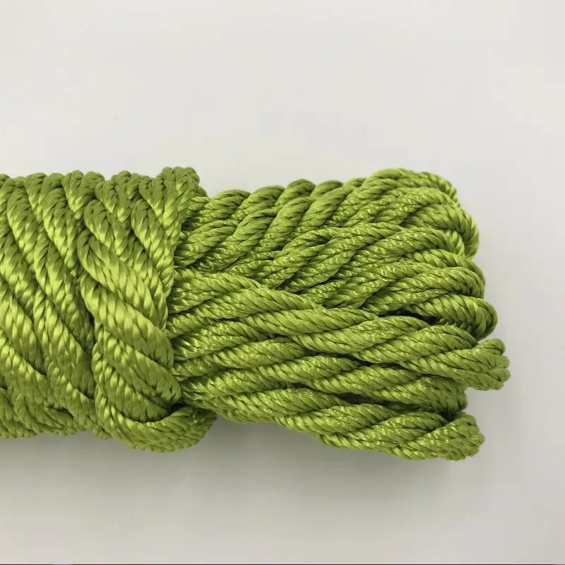 

6mm/8mm(1/4-5/16 inch)Colorful Twisted Polyester Rope High Strength Polyester Cord Handmade DIY Decoration 10m free shipping