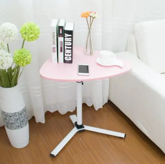 Lifting Laptop Desk Home Computer Desk Economical Reading Table For Living Room Bedroom Modern Design - Цвет: Pink Color