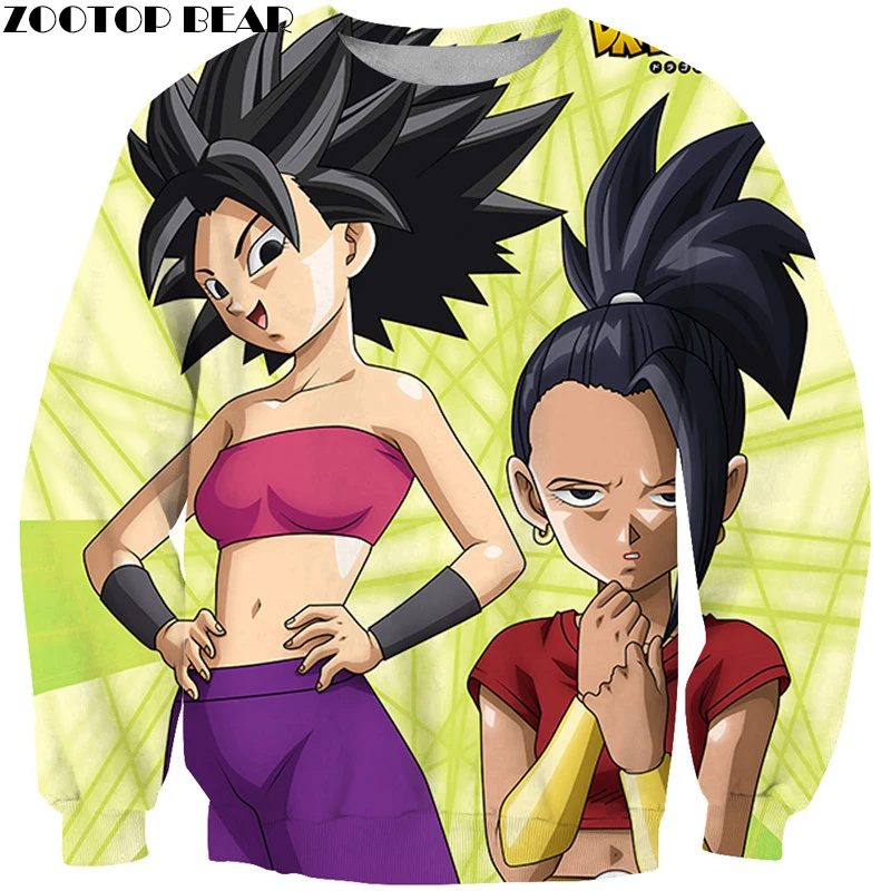 Dragon Ball девушки показать 3D печатных Для мужчин с длинными рукавами Толстовка Повседневное рубашки пуловер Футболка Повседневная одежда с