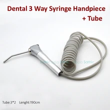Стоматологический воздушный спрей для воды тройной 3 способ шприц наконечник автоклавируемый с 2 насадками наконечники трубки зубная трубка силиконовая спиральная труба