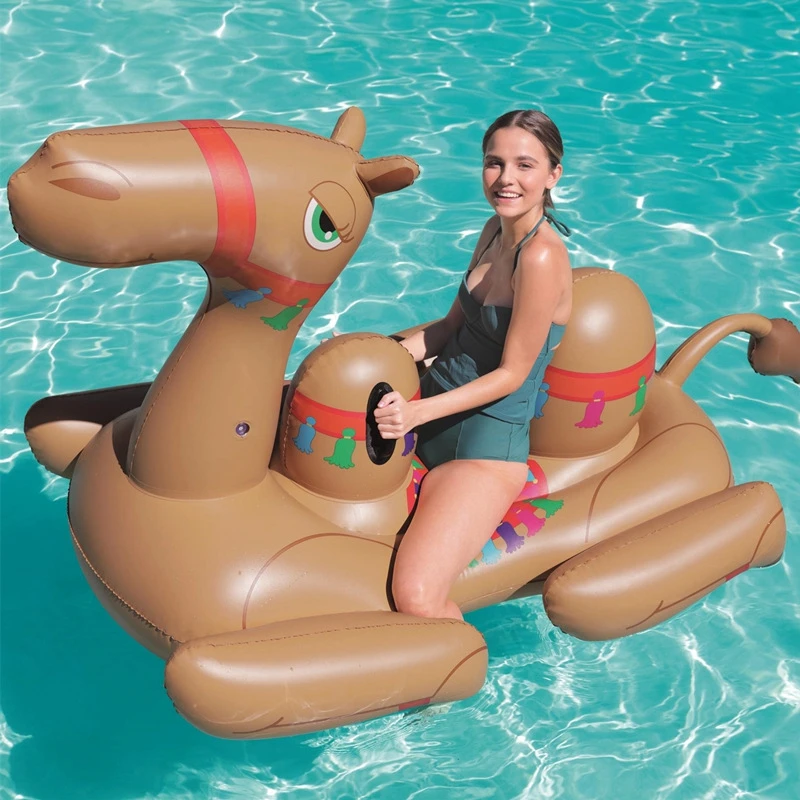 NEW Men Women Giant Inflatable Ride on Camel Pool Floats Animal Ridable Pool Floaties Bed Summer Water Toys Air Raft Bed сингл альбом hi l summer ride