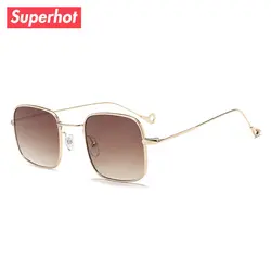 Сверхгорячего очки-Мода прямоугольник солнцезащитные очки мужские брендовые дизайнерские женские солнцезащитные очки Квадратные