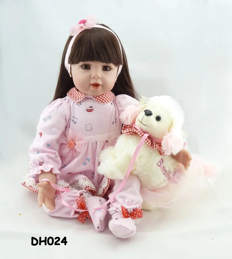 

Rebuild doll 20 'simulation baby doll, luxury accessories, gift, DH024 doll toy child bebe rebirth