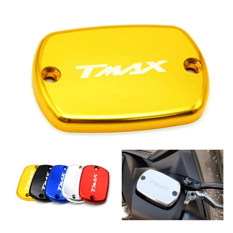 

For YAMAHA T-Max 500 TMax 530 500 XP530 500 2012 2013-2016 Aluminum Motorcycle Brake Fluid Fuel Reservoir Tank Cap Cover Red