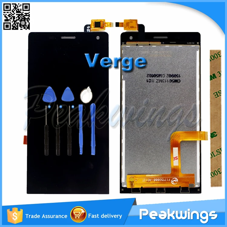 

For Highscreen Verge LCD Display Screen with Touch Screen Assembly