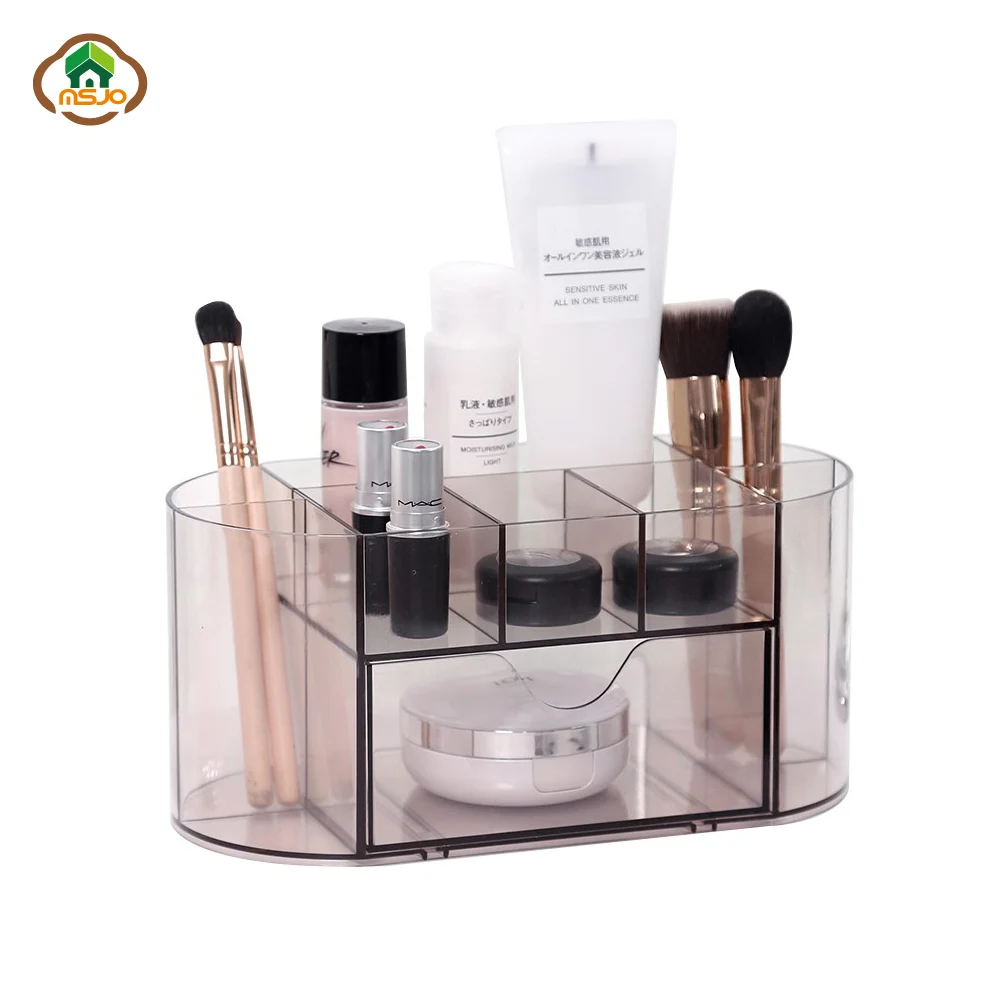Msjo Cosmetics Organizer Acryl Desktop Organizer Drawer Jewelry Case