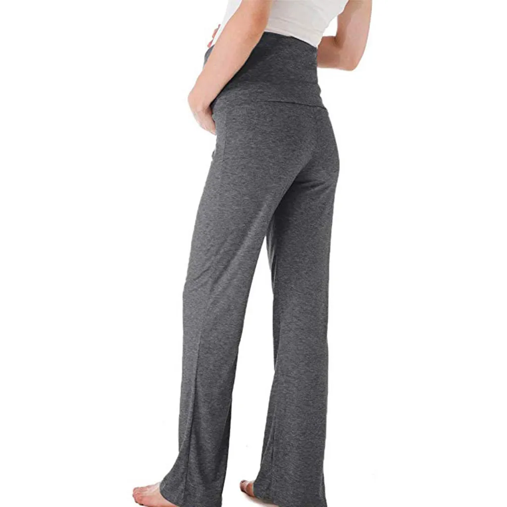 Женские широкие прямые штаны для беременных; эластичные брюки для беременных; широкие/прямые универсальные удобные брюки для отдыха