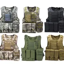 5 шт. амфибия Тактическая Военная облегченная модульная система переноски снаряжения жилет боевой штурм многофунциональный жилет