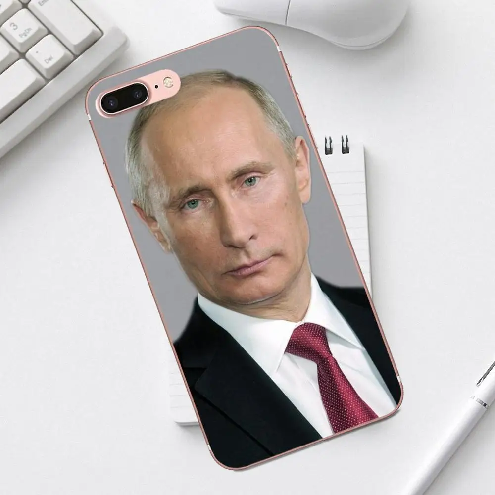 Российские Путин новейший супер милый телефонные чехлы для iPhone 4 4S 5 5C SE 6 6S 7 8 Plus X XS Max XR Galaxy A3 A5 J1 J3 J5 J7