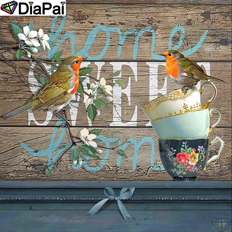 Полноразмерная/круглая Алмазная картина DiaPai 100% 5D сделай сам для вышивки