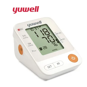

Yuwell Automatic Digital Arm Blood Pressure Monitor BP Sphygmomanometer Pressure Meter Tonometer Home Health Care Dector YE670A