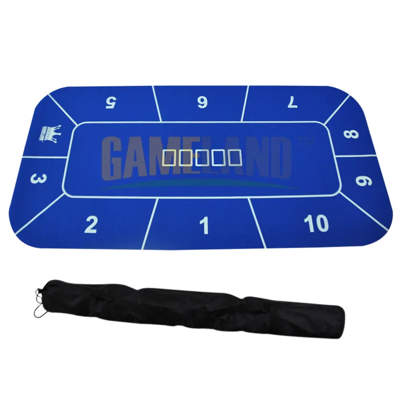  Texas Hold'em Poker Thickening Mat Basic Pattern 180cm x 90cm Rubber Gaming Pad Casino Card Game