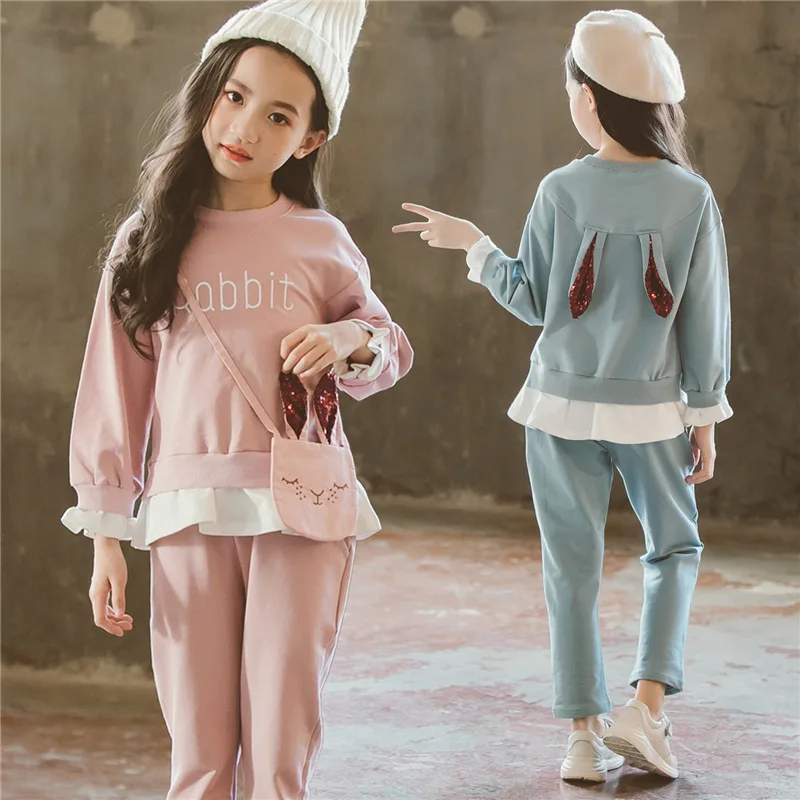 Г. Осенний комплект одежды для маленьких девочек из 2 предметов, куртка с рисунком кролика+ юбка детский клетчатый костюм, Блейзер Детская одежда Одежда для девочек CLS274