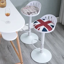 Свет роскошный стул барный стул с подъемным механизмом современный минималистский вращающийся барный стул высокий стул барный стул ног стул для кассира задняя стул бытовой