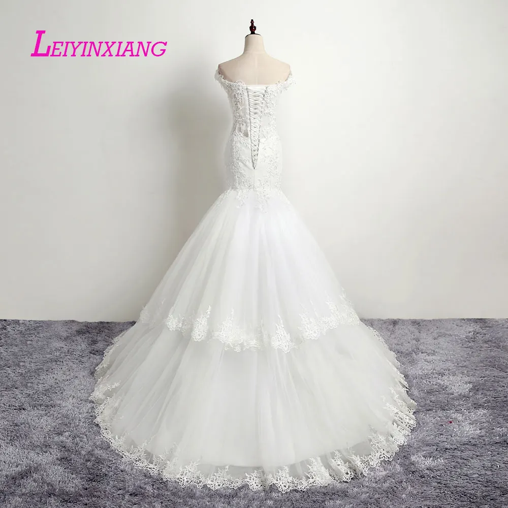 LEIYINXIANG Новое поступление свадебное платье Vestido De Noiva сексуальное рыбий хвост с