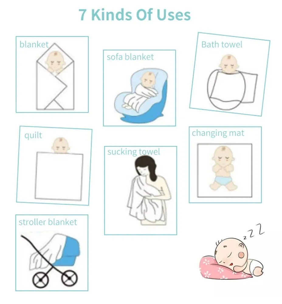 Муслиновое хлопковое детское пеленание Конверт одеяло для новорожденного детское банное полотенце одеяло s Infant Bebe Марлевое одеяло для детской коляски s