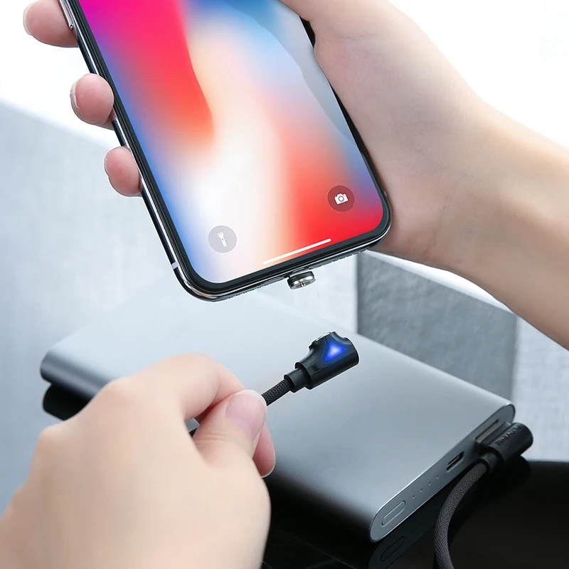 FLOVEME 90 градусов Магнитный кабель Micro usb Тип C быстрой зарядки Microusb магнит Зарядное