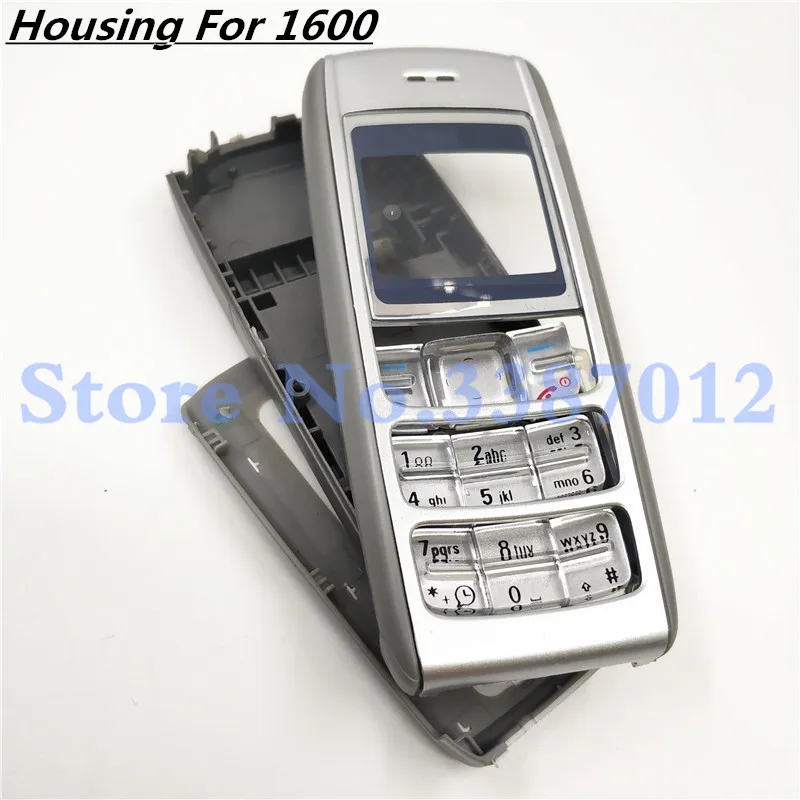 

New Full Housing Case Cover Facing Front Frame With Key Board Display Glass+Middle Frame+Back Cover For Nokia 1600