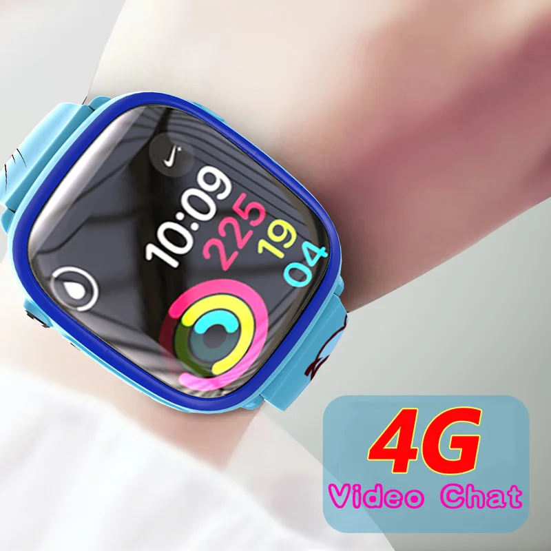  4G GPS+LBS+Wifi Positioning Tracker Call Remote Monitoring Video Chat Camera Phone Watch Smartwatch
