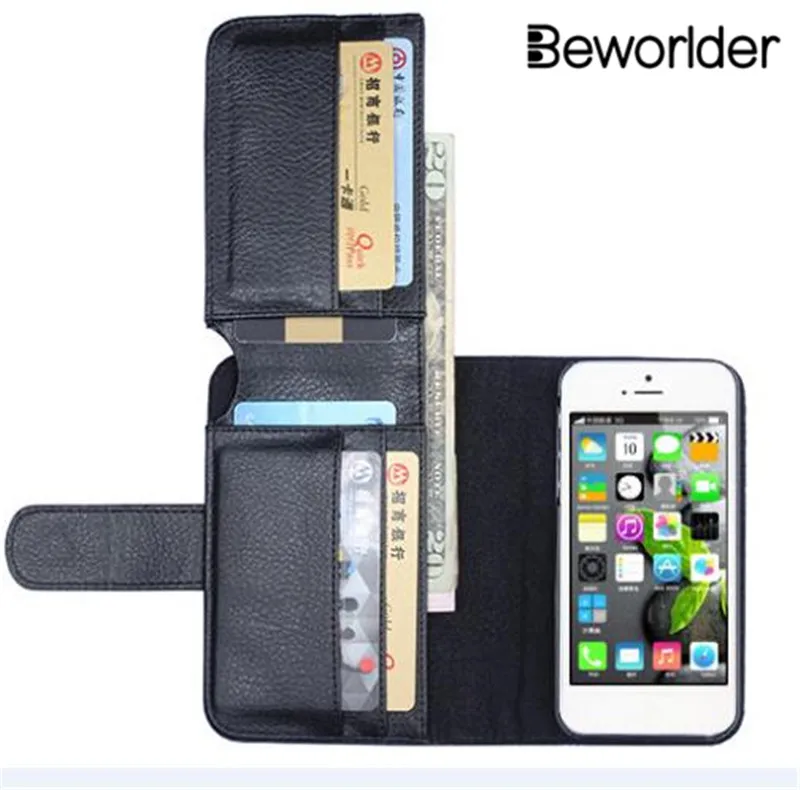 Beworlder 5S чехол-кошелек с фоторамкой из искусственной кожи для Apple iphone 5S чехол с держателем карт откидной Чехол для iphone SE iphone 5 Чехол
