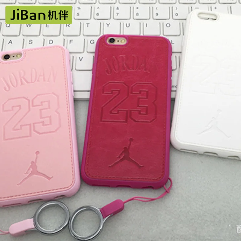 

JiBan Good Quality All-inclusive TPU Soft Glue Phone Case For iPhone 6 6S Plus 7 8 Plus X Leather Protective Cover 23rd Jordan