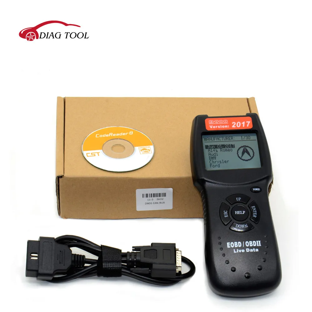 Диагностический сканер OBD2 D900 последняя модель 2017 06 года|diagnostic car scanner|data scannerdiagnostic