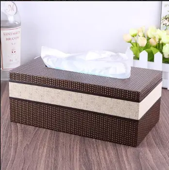 

Large Tissue Box Home Decor Rectangle Classic Desktop Paper Storage Box Pumping Napkin Holder Donald Trump Removable 5ZJ013
