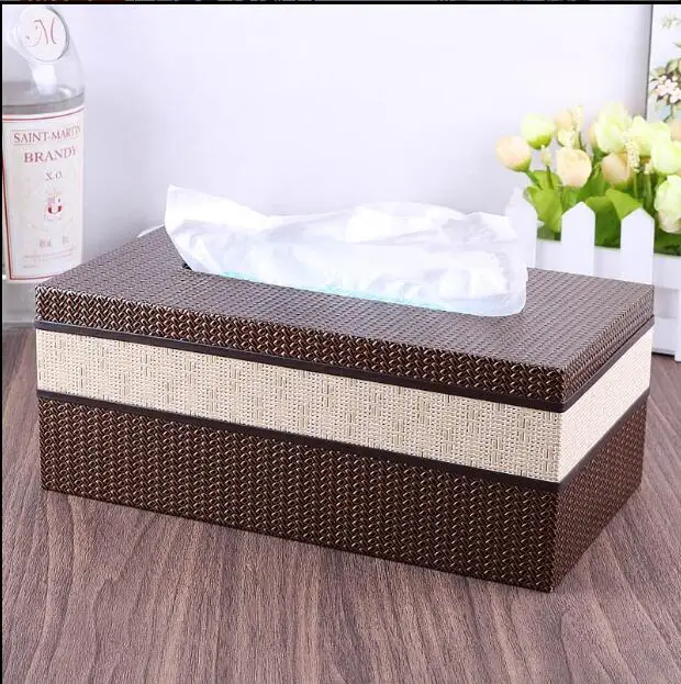 Large Tissue Box Home Decor Rectangle Classic Desktop Paper Storage Box Pumping Napkin Holder Donald Trump Removable 5ZJ013