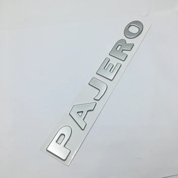 Soarhorse 3D для Pajero письмо логотип эмблема АБС значок наклейки на кузов автомобиля боковой логотип наклейка для Mitsubishi Pajero - Название цвета: Silver